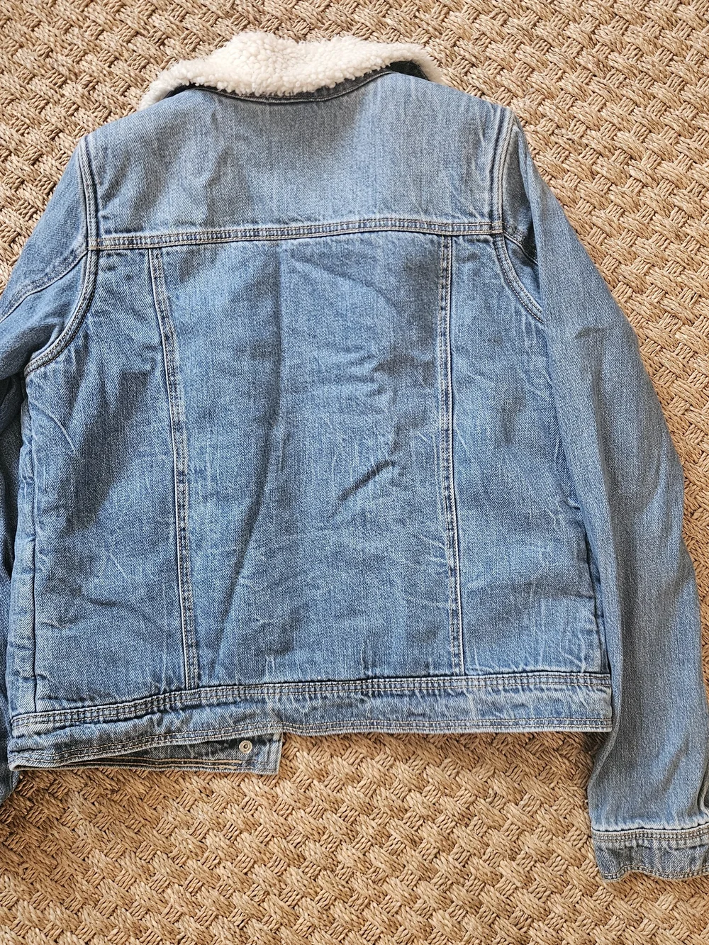 Cat & Jack Girls Sherpa-Trim Denim Jacket